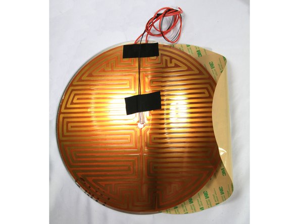 Remove the white protective film from the aluminum heat dissipator. Clean both sides with window cleaner and allow to dry.