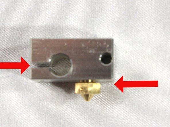 To repeat: Please read the E3D V6 Assembly Guide before starting assembly of the hot end. Note that we do put the fan on opposite of how E3D installs. That's so the fan air flow is more effectively cooling the Micro Extruder stepper motor.