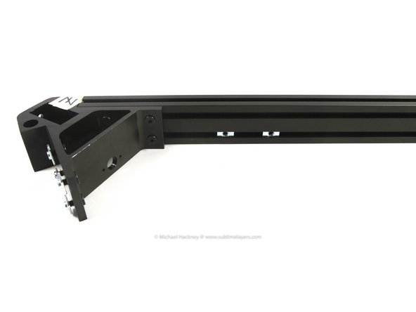 The Z assembly gets two T-nuts.