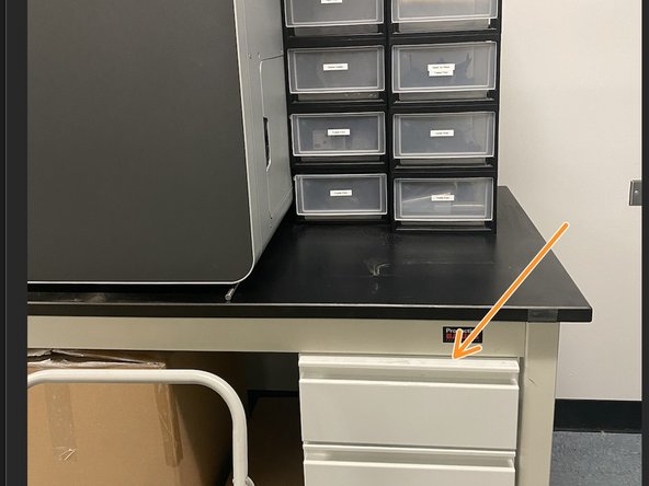 Once you're done bead blasting, the parts need to be bagged up and taken to the AFL for pickup -- The bags are stored in the 1st drawer next to the Fuse