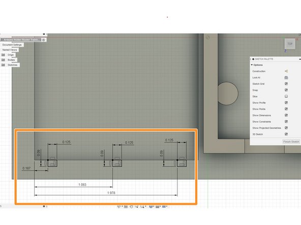 Create a new sketch, and draw 3 rectangles as shown in the second picture. All dimensions are given.