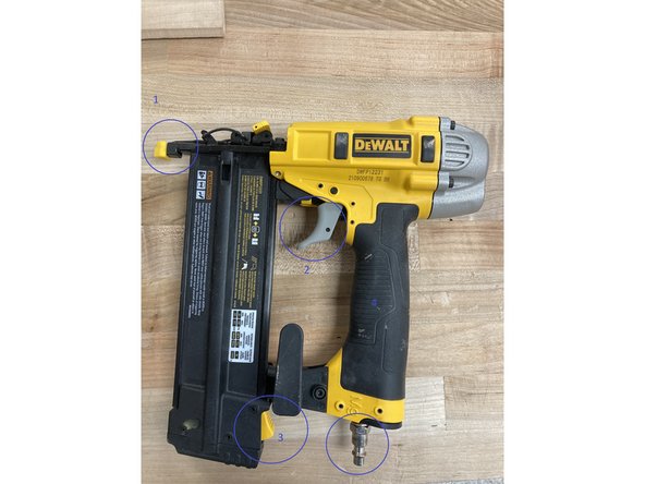 1. Nose piece/Safety