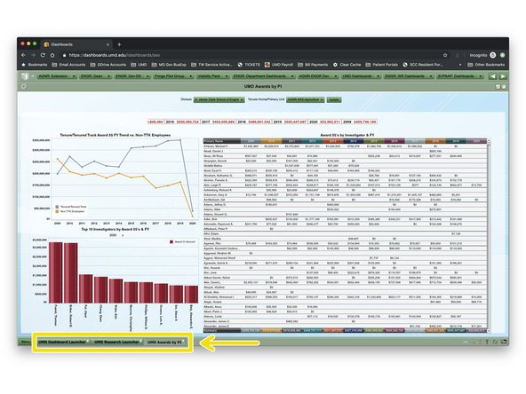 When attempting to go back to the previous launcher, sub-launcher, or dashboard, never use your browsers back button.