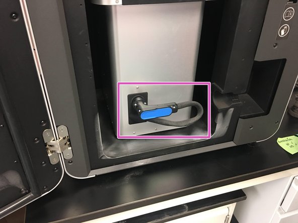 Again, ensure that the build chamber is below 45°C. Otherwise, you must use oven mitts for handling the build chamber