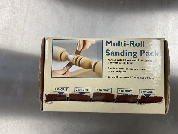 Once you are happy with the shape of your workpiece, you can begin sanding.