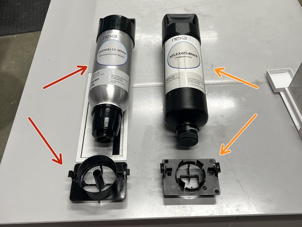 There are two kinds of resin cartridges.