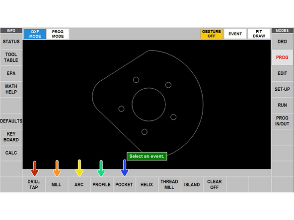 Each event has a specific purpose and their own separate event details that have to be programmed: