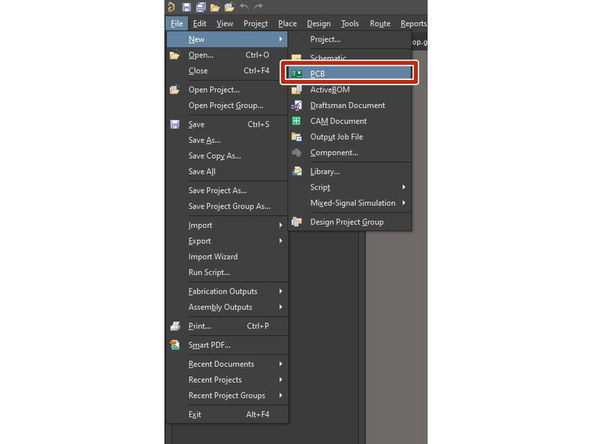 After making your schematic, it's time to actually design the physical PCB.