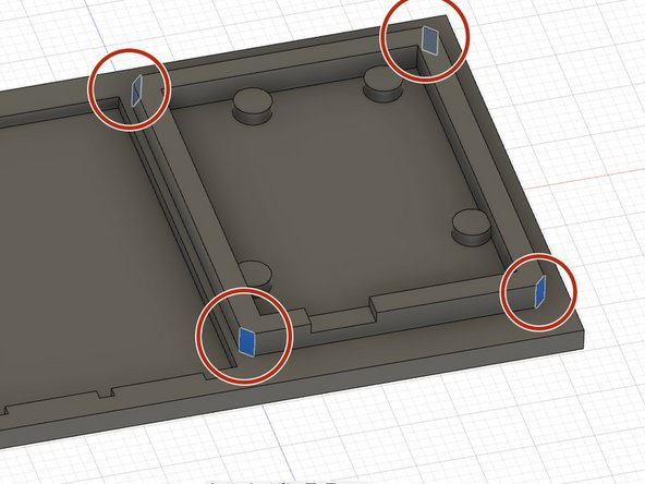 Begin with the chamfers on the Arduino older. Select all the corners in the red circle and select &quot;chamfer.&quot;