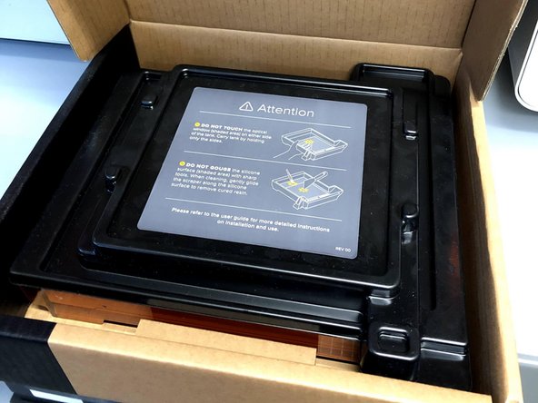 Make sure the label on the box matches the resin you're about to put in it