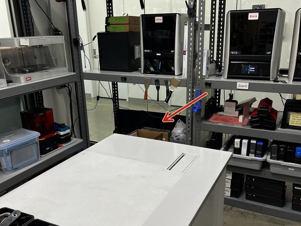 The bag can be stored in the Nexa storage area.