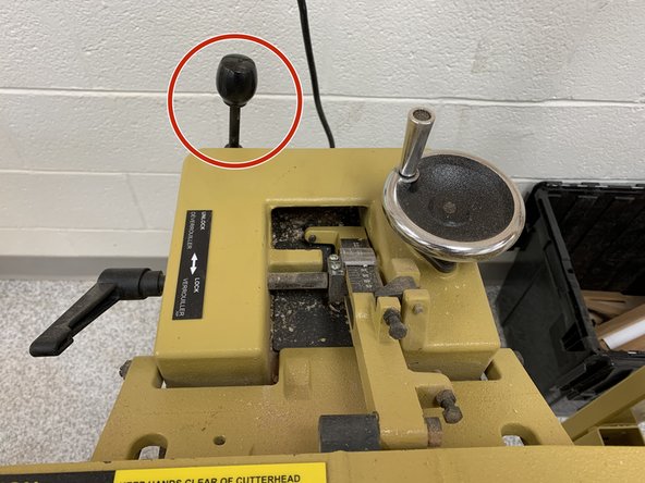 Unlock fence adjustment lever