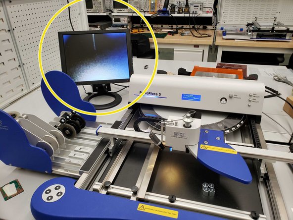 Ensure the monitor, turntable, and foot switch are plugged in.