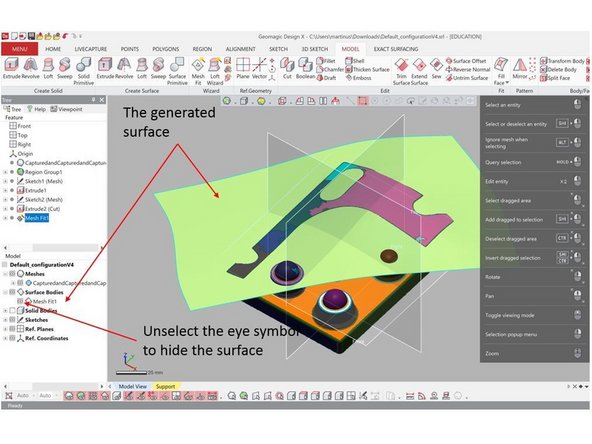 The Mesh Fit option can be found on the top window under Model 