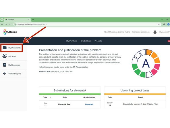 Navigate to Project Home for the chosen project