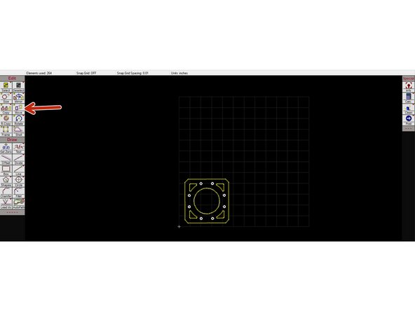 When the DXF is imported it is often placed in a random position outside of the cutting area (the 12x12 grid on screen)