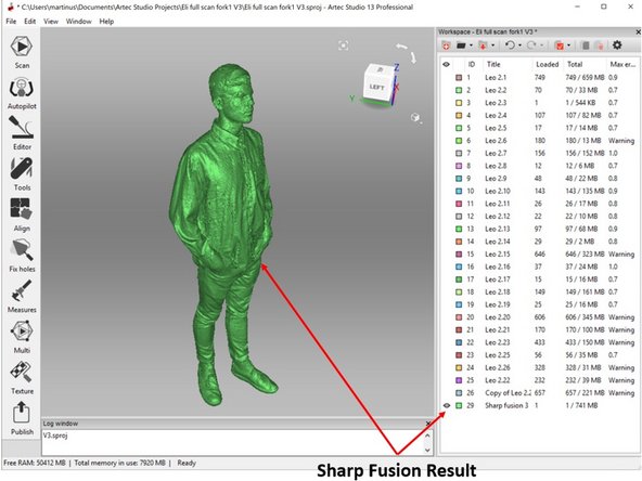 You can use the default setting for the sharp fusion.