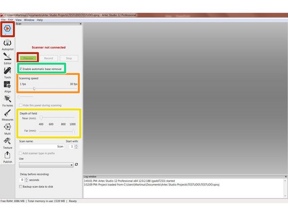 Both scanning and post processing with Artec scanners requires the Artec Studio software