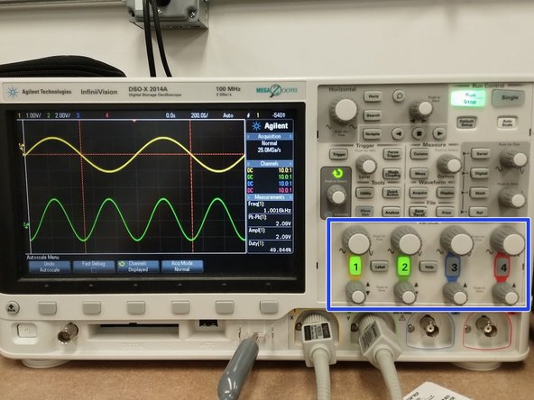All signals have separate controls for vertical scaling and vertical offset, so that you can adjust them to be easier to read.
