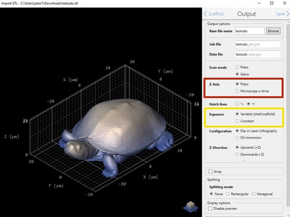 Microscop z-drive should be used for tall parts on the 10x.