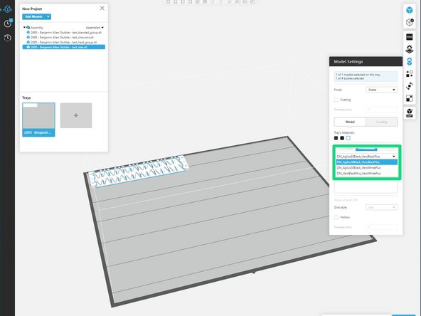 Glossy allows for the top surface to be free of support material, giving it a smoother surface finish