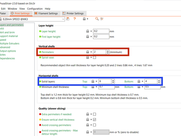 Internal infill is often mistakenly thought of as having a larger effect.