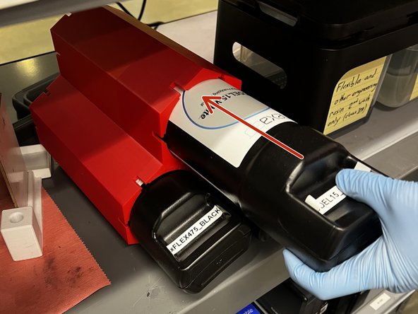 Store the cartridge in the cartridge honeycomb.