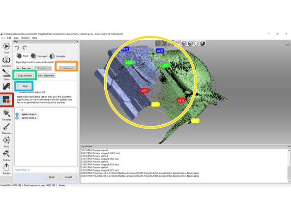This step discusses the process of aligning multiple scans together. This is the most difficult step of the guide and will likely take the most time by far.