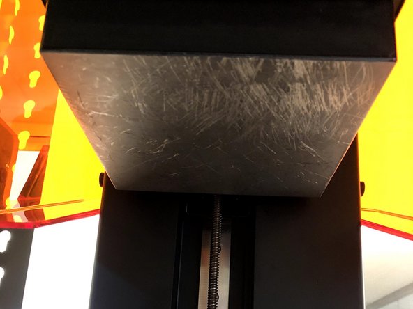 Check to see that the build platform was cleaned after its last job and is free of any resin residue