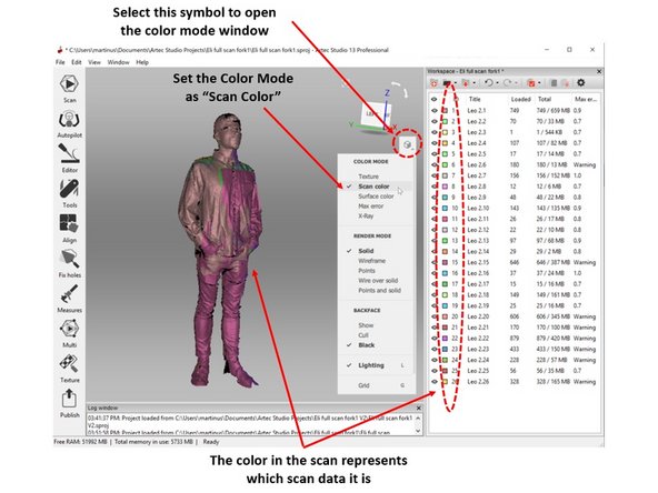 To make the scan results feasible, select the eyes symbol next to the scan results as shown in the second figure 