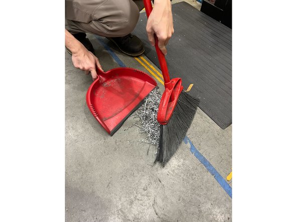 Be sure to clean behind the machine as well!