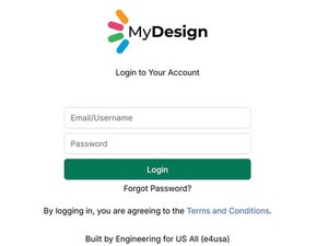 Logging into e4usa MyDesign&reg; - Stand-alone Version