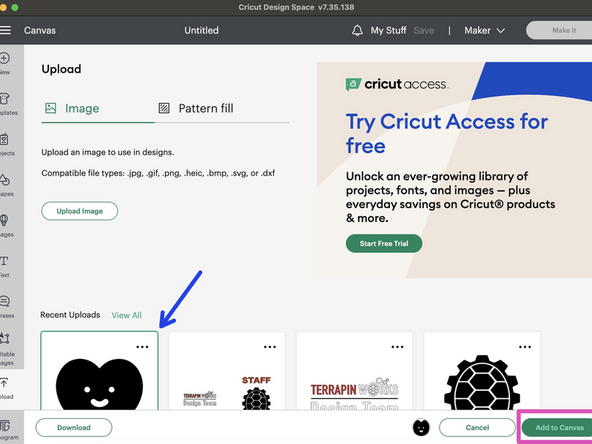 Select Upload Images