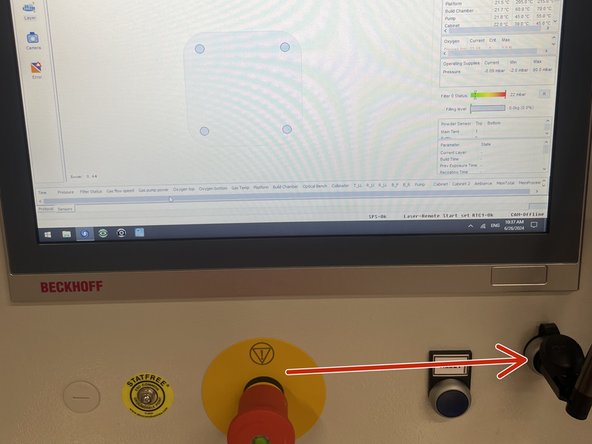 After slicing the file take the USB and upload the build job to the computer in the SLM.