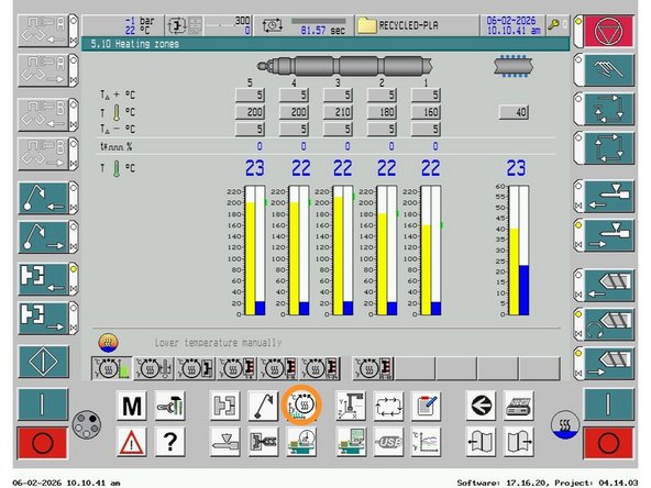 Issue: Machine takes an unusually long time to preheat, or some temperature bars in the heating zones section of the interface exceed the target threshold while others have not yet reached it.