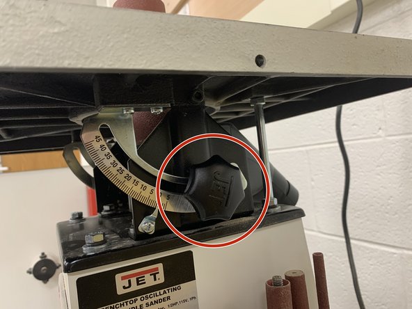 Check the table is 90° by laying a machinist's square against the table and the spindle