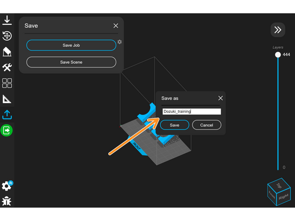 Be sure to add the Papercut number to the title of the .NXA file. Save the file locally and upload it to the Papercut order.