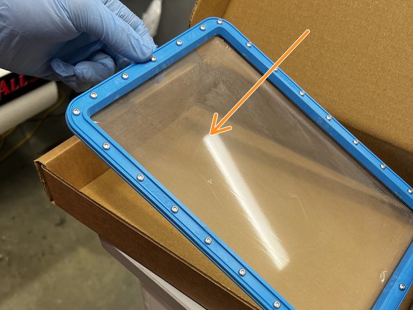 Remove the membrane from the tank and place it in a membrane box.