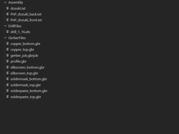 After selecting a directory to save your files in, the directory tree looks like this.