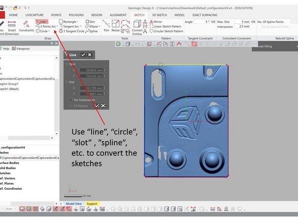 Use the Auto Sketch to directly convert the sketches