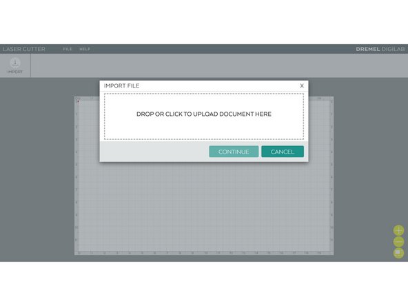 Click to upload file, select the PDF that you wish to cut.