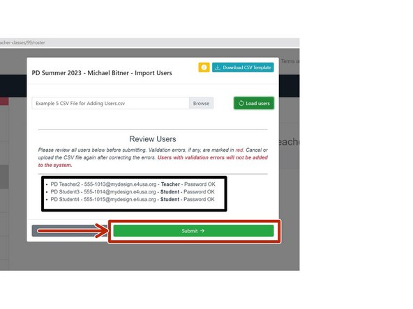 Review Users will highlight any errors in the file