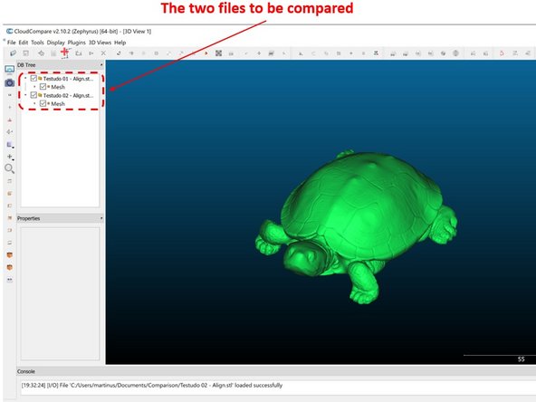 Run Open File(s) to import the aligned .stl files (See the first figure)