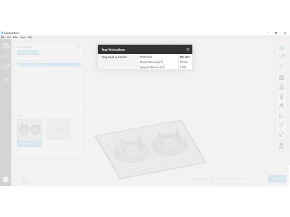 If you have already viewed the slice preview or performed some other function that slices the model(s), this will say View Estimates instead