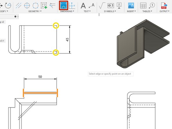 Adding accurate dimensions is essential to a complete multi-view drawing