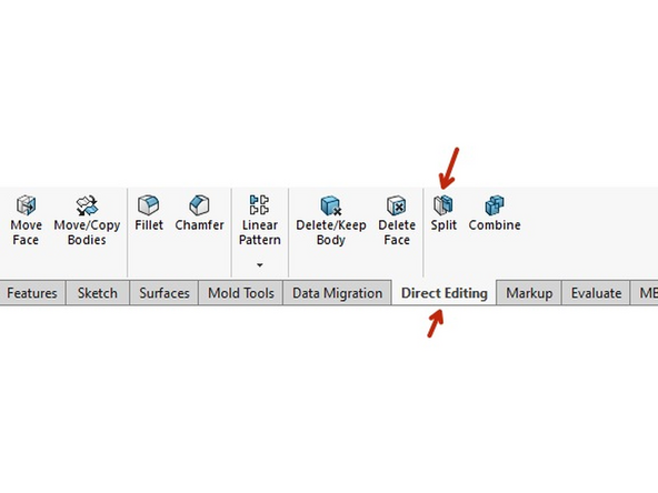 The next  Step is to split the bold intro A and B sides using the split feature.