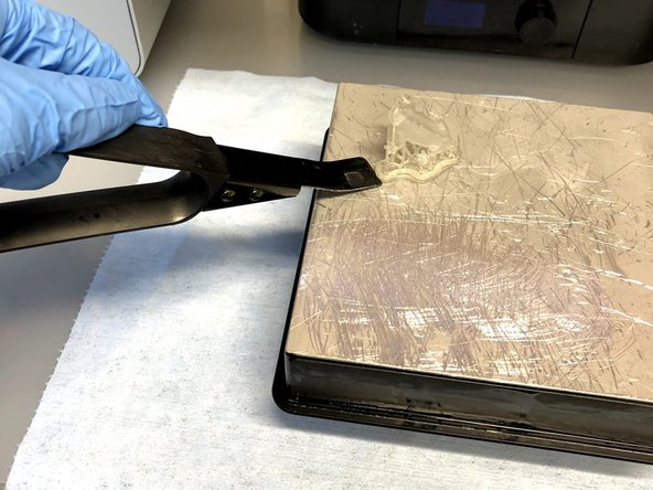 Do another quick rinse of the part with IPA over a trashcan