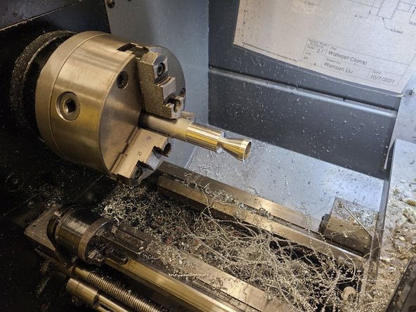 Checkpoint 2: Boring to widen the hole in the base of the stage (Picture 2). This step requires a boring tool.