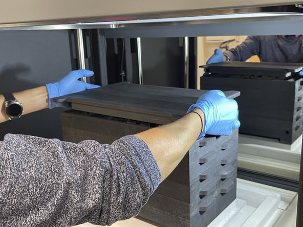 Verify that parts have not shifted before putting in the next layer