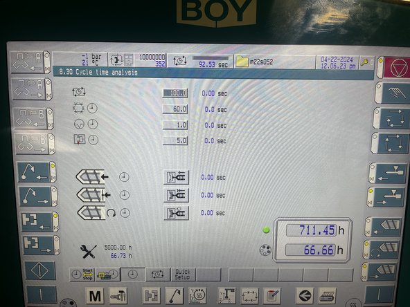 No parameters are required to adjusted during this phase